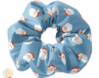 Santa Claus Scrunchie, Christmas Presents Themed Scrunchie Hair Tie, Xmas Scrunchys, Winter Holiday Scrunchies, Kris Kringle