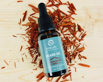 Sandelholz Vanille Bartöl: Bio-Conditioner, pflegende Pflege