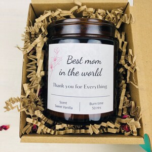 Gift for Best Mom, Birthday Gift for Mom, Gift for New Mom, Relaxation Candle Gift for Mom, Ecofriendly Products