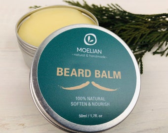 Beard Balm, Cedarwood and Citrus Beard Balm, Mens Grooming Care, Beard Butter, Balm for Beard, Beard Grooming Gifts for Men, Moelian