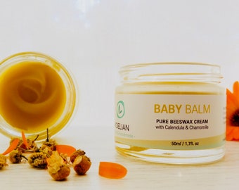 Baby Balm Diaper Change, Organic Chamomile Cream, Calendula Cream, Natural Baby care, Baby Products, Baby Gifts,  Moelian