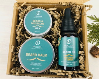 Beard Care Set, Father's Day Gift Box, Gift for Dad, Father’s Day gift for Grandfather, Beard oil, Beard Balm, Beard Kit, Gifts for Men