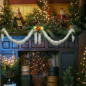 All I Want Fur Christmas - Soft - Premium Faux Fur Garland - Swag - Fireplace Mantles - Christmas Trees - Bannister&#39;s - Holiday Decor