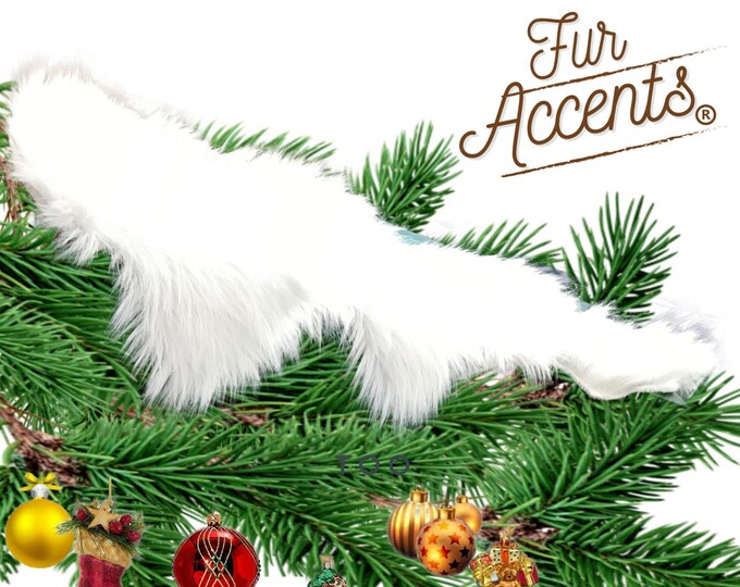 All I Want Fur Christmas - Soft - Premium Faux Snow Drifts - Garland Toppers - Small Table Runners - Holiday Decor - White or Off White