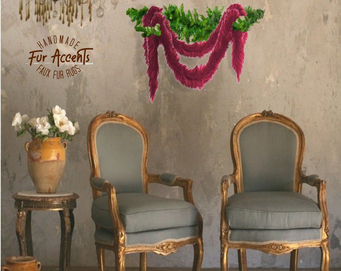 All I Want Fur Christmas - Soft - Premium Faux Fur Garland - Swag - Fireplace Mantles - Christmas Trees - Bannister's - Holiday Decor