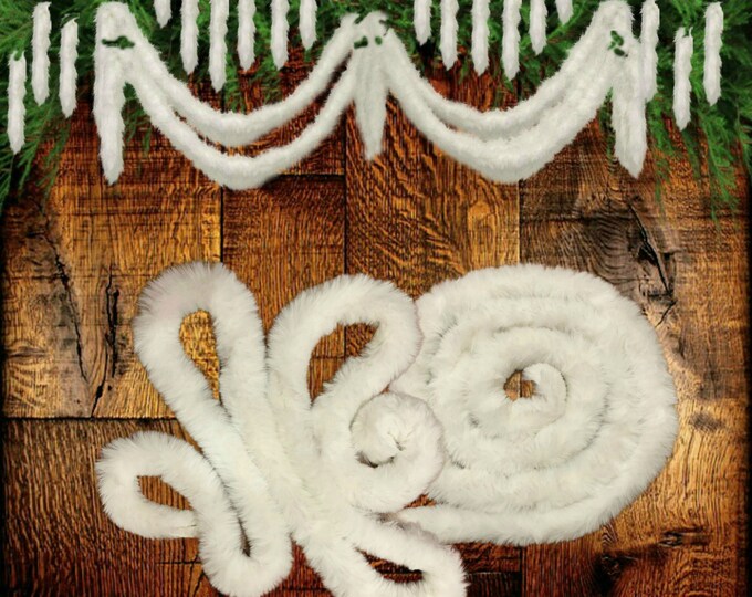 Premium Faux Fur Garland - Swag - Fireplace Mantle Decor - Christmas Tree Trim. Bannister Decoration - Holiday Decorations - up to 100' long