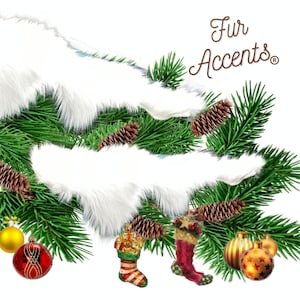 All I Want Fur Christmas - Soft - Premium Faux Snow Drifts - Garland Toppers - Small Table Runners - Holiday Decor - White or Off White