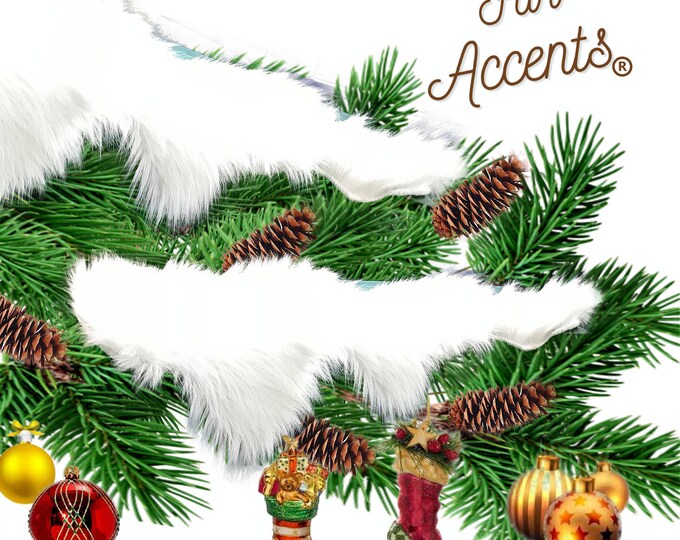 All I Want Fur Christmas - Soft - Premium Faux Snow Drifts - Garland Toppers - Small Table Runners - Holiday Decor - White or Off White