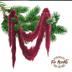 All I Want Fur Christmas - Soft - Premium Faux Fur Garland - Swag - Fireplace Mantles - Christmas Trees - Bannister&#39;s - Holiday Decor