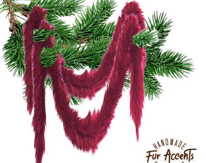 All I Want Fur Christmas - Soft - Premium Faux Fur Garland - Swag - Fireplace Mantles - Christmas Trees - Bannister's - Holiday Decor