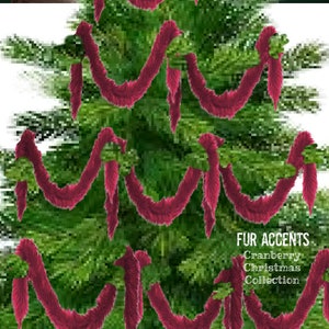 All I Want Fur Christmas - Soft - Premium Faux Fur Garland - Swag - Fireplace Mantles - Christmas Trees - Bannister&#39;s - Holiday Decor