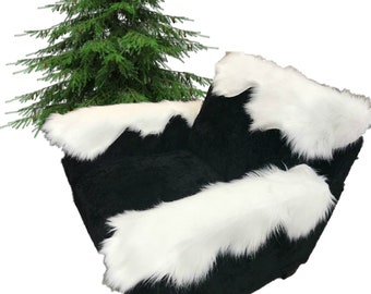 All I Want Fur Christmas - Soft - Premium Faux Snow Drifts - Sofa, Chair Arm Caps - Holiday Decor - White or Off White - Original Designs