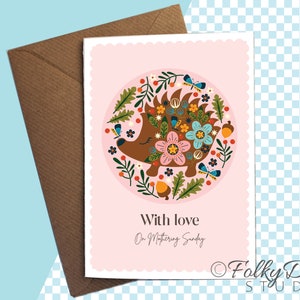 Happy Mothers Day Mom Muttertag Grußkarte für Mama mit hübschem Design