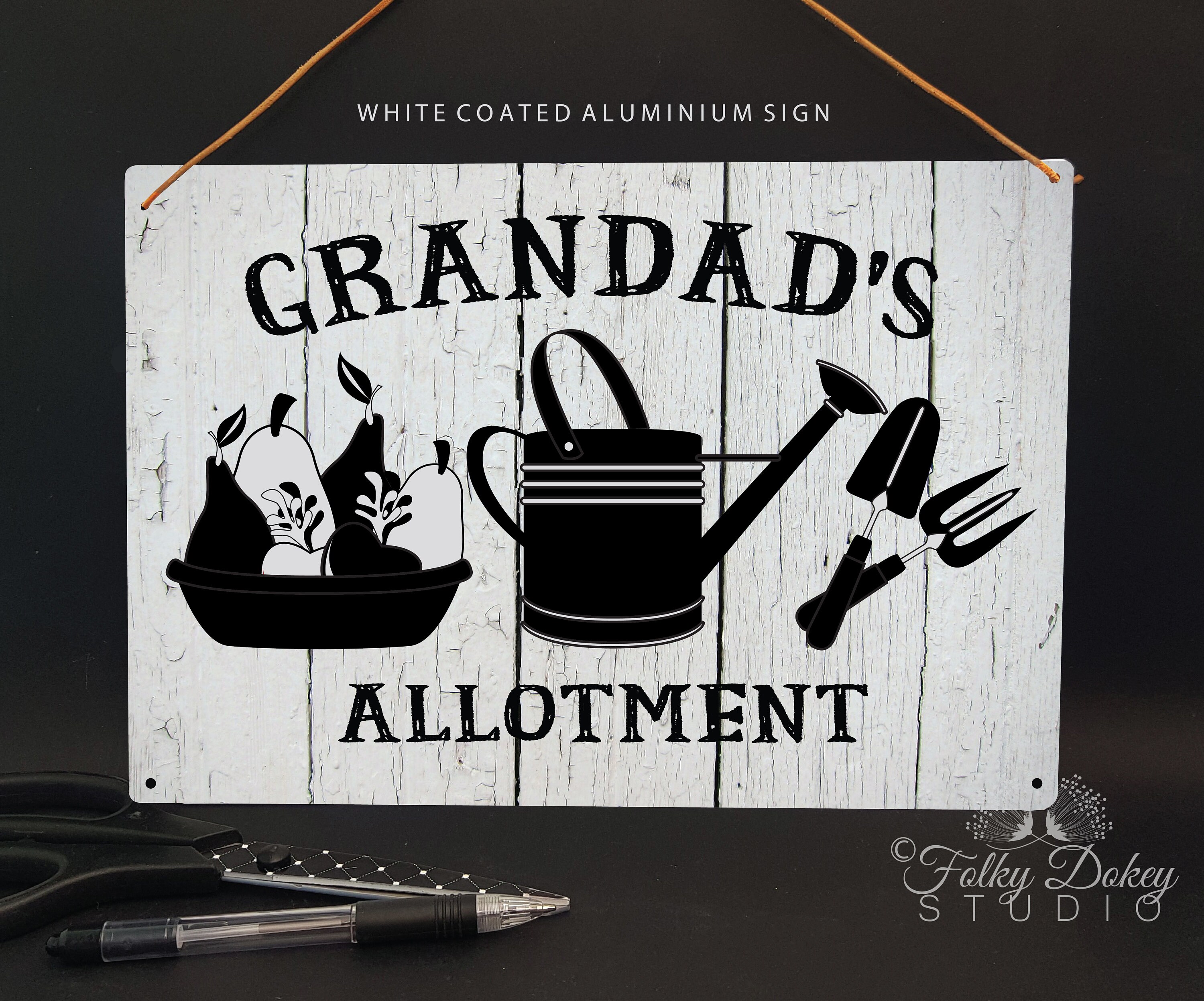 Grandads allotment sign allotments gift grandad present Etsy