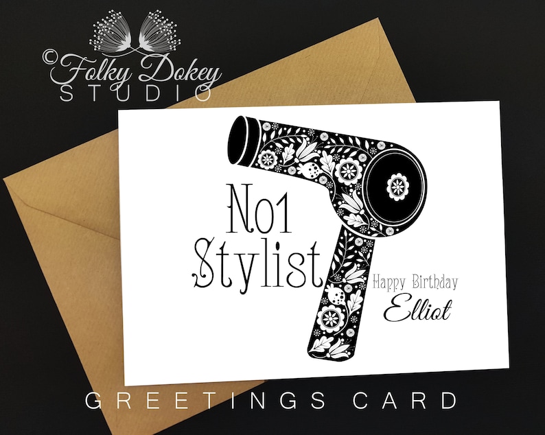 Hair Stylist Birthday Card, Number One Stylist, No1 Stylist ...