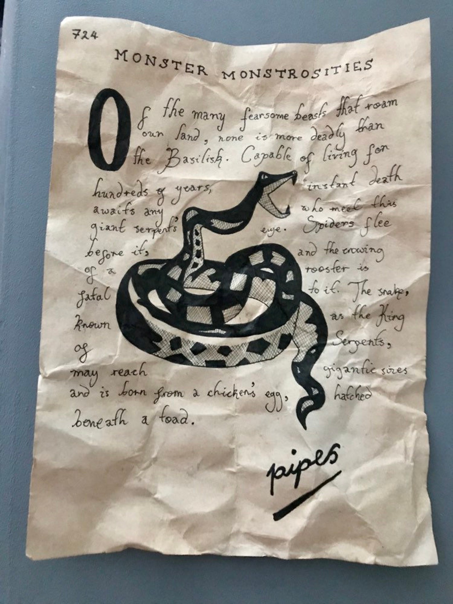 Harry Potter Chamber of Secrets Book extract | Etsy