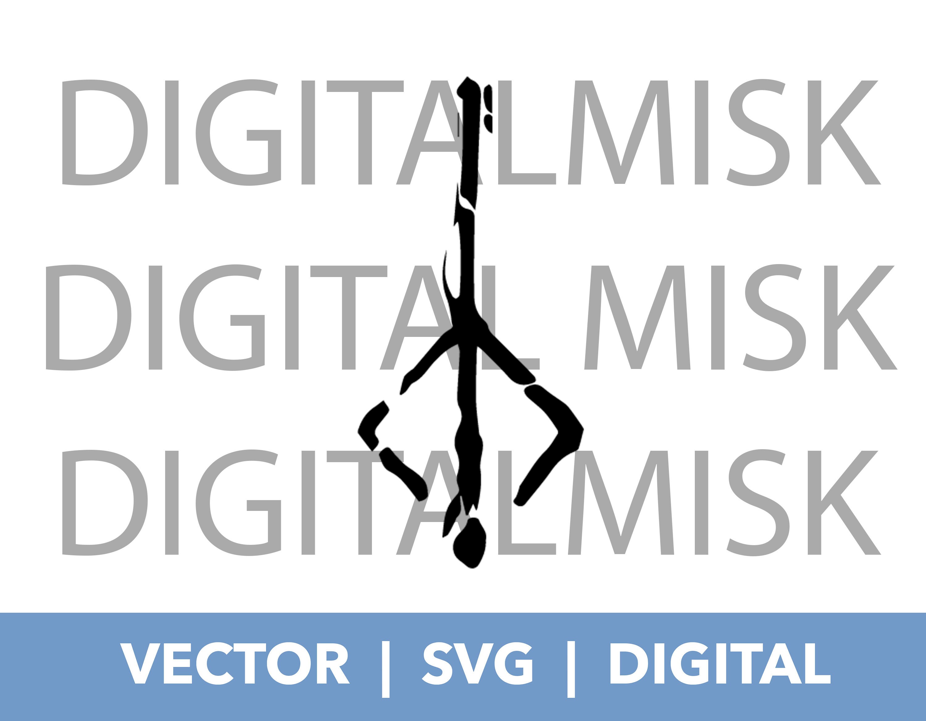 Blood Mark Svg Vector Gaming Silhouette Cricut Cutting Etsy