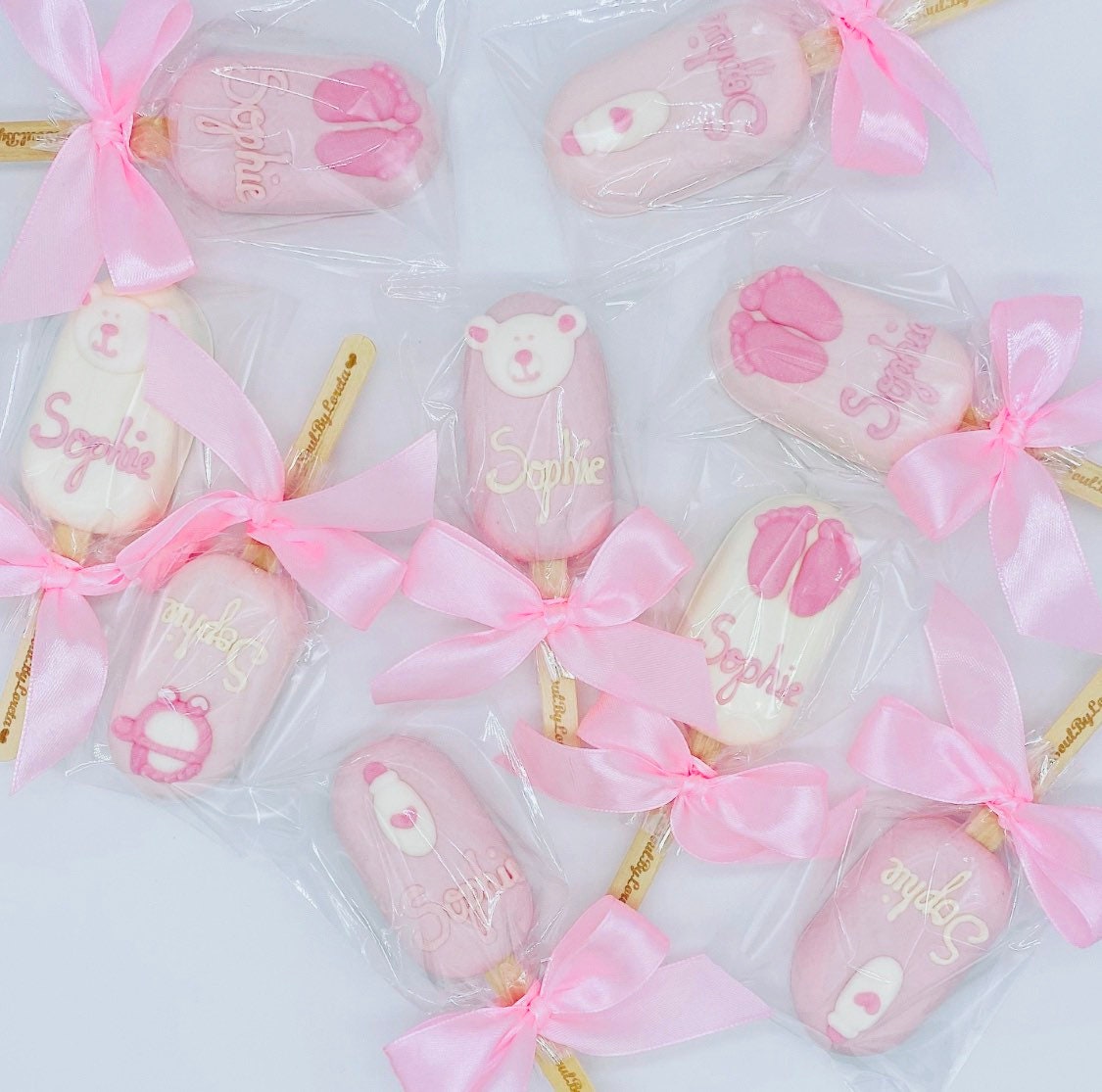 Personalised Baby Shower mini cakesicles / New baby / cake Etsy