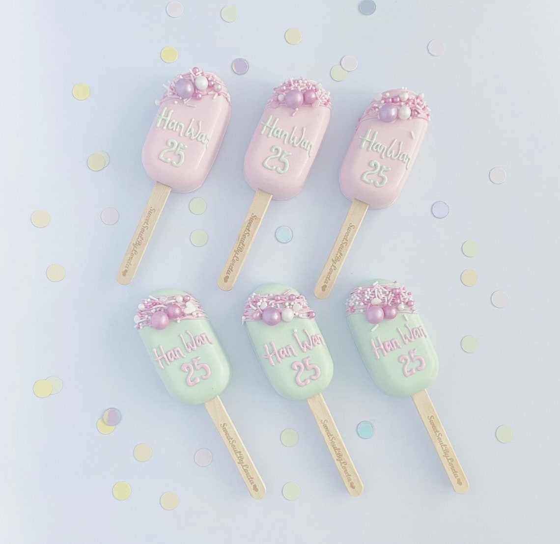 Box of mini cakesicles / cake pops / popsicles / gift / Etsy