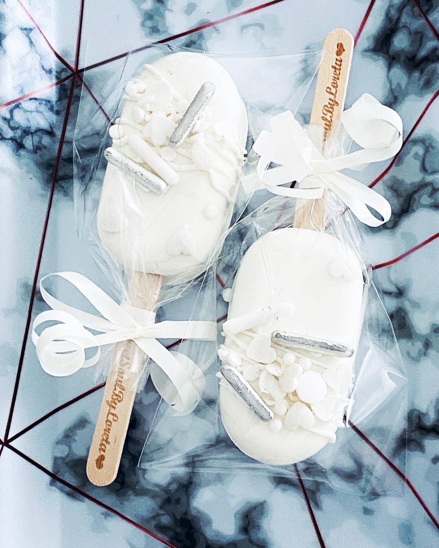 Pure white mini Cakesicles Weddings / Anniversary / white Etsy
