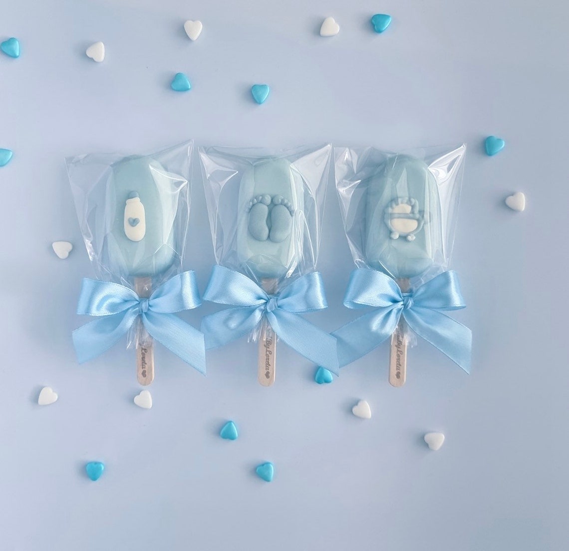 Personalised Baby Shower Mini Cakesicles / New Baby / Cake Etsy UK