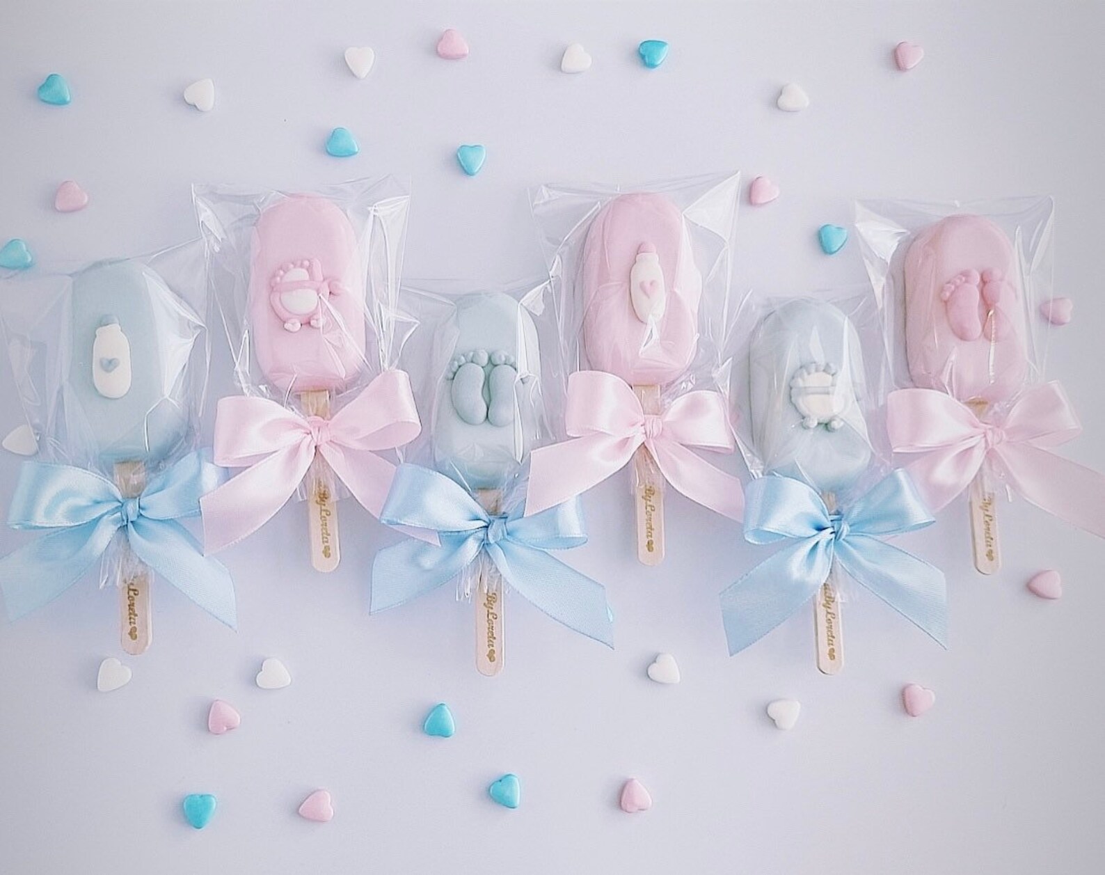 Personalised Baby Shower Mini Cakesicles / New Baby / Cake Etsy UK