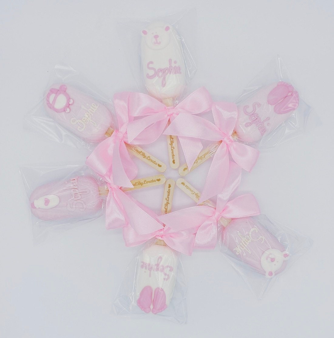 Personalised Baby Shower Mini Cakesicles / New Baby / Cake Etsy