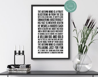 the autumn wind is a raider t shirt