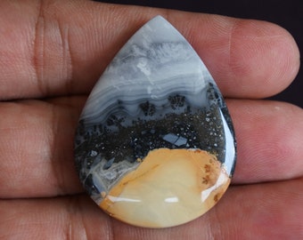 Maligano Jasper Teardrop Cabochon (40x31x6 mm)