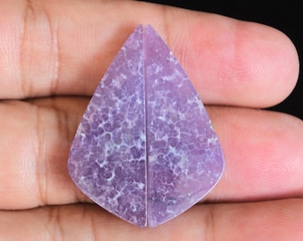 Grape Agate Purple Pair