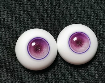Handmade Resin BJD Doll Eyes: Realistic Iris, 8-24mm