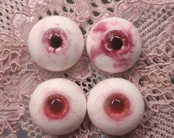 Handmade Horror BJD Eyes, Blood Sclera, Doll Eyes (12mm-20mm)