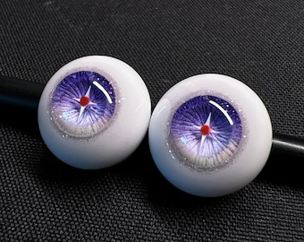 Ojos de resina para muñecas BJD hechos a mano: ojos de seguridad realistas (8-22 mm)