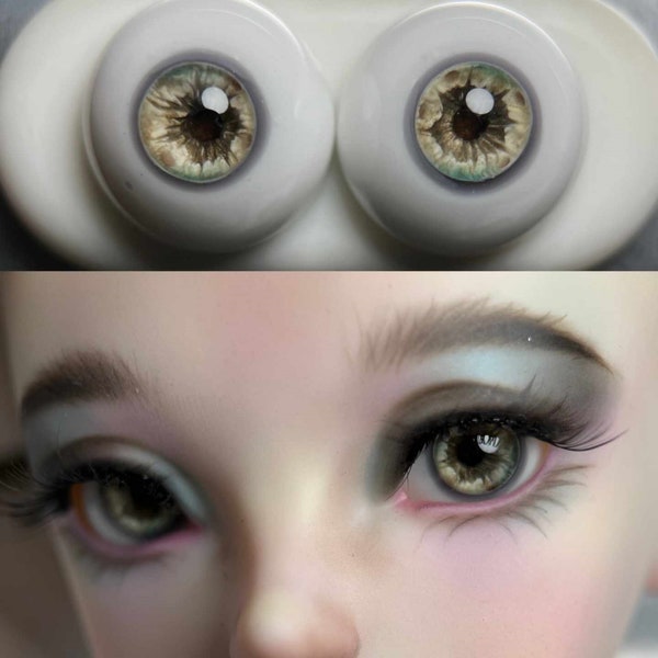 9 modèles Bjd yeux en résine 8mm 10mm 12mm 14mm 16mm 18mm 20mm 22mm yeux de poupée réalistes, yeux de sécurité yeux BJD yeux artisanaux, yeux de jouet