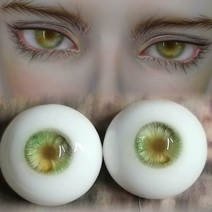 Realistic BJD Doll Eyes: Handmade Resin Safety Eyes (10mm-20mm)