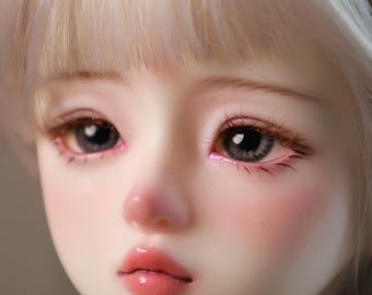 Ojos BJD realistas tallados a mano con textura 3D en relieve para muñecas BJD de 1/3, 1/4 y 1/6, ojos de resina de 10 mm, 12 mm, 14 mm y 16 mm, tamaño personalizado.