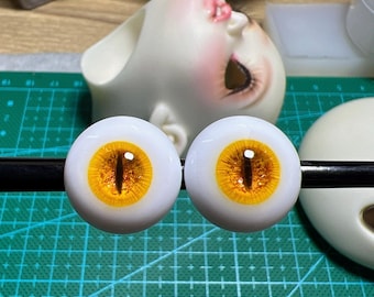 Ojos de resina realistas para muñecas: ojos de seguridad de 10-20 mm para muñecas BJD
