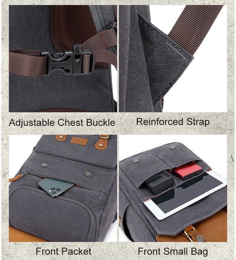 Waterproof Camera Backpack Camera Bag Professional DSLR Etsy