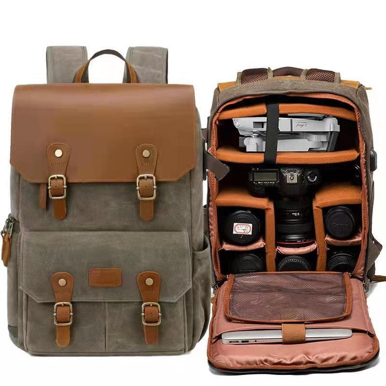 Waterproof Camera Backpack Camera Bag Professional DSLR Etsy