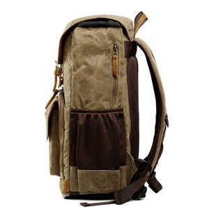 Mens Leather Backpack Camera Bag Camera Backpack Laptop - Etsy