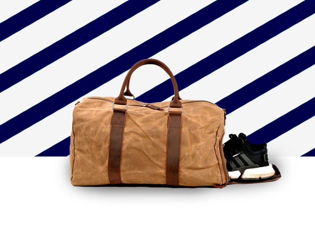 Mens Leather Duffle Bag Mens Weekender Bag Mens Carry on Luggage