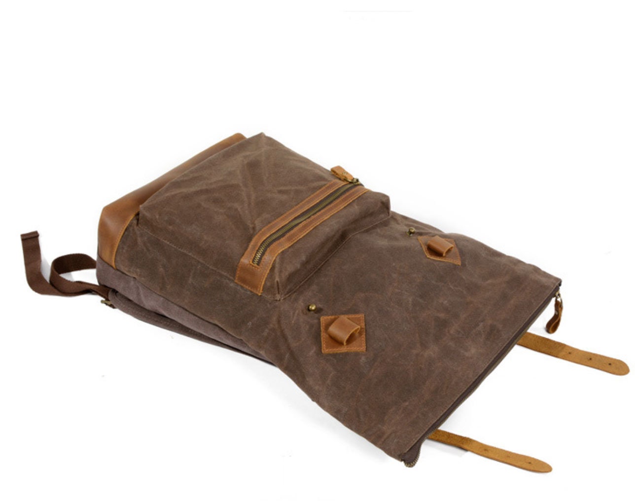 Backpack Men Leather Backpack Coach Army Green Backpack Etsy