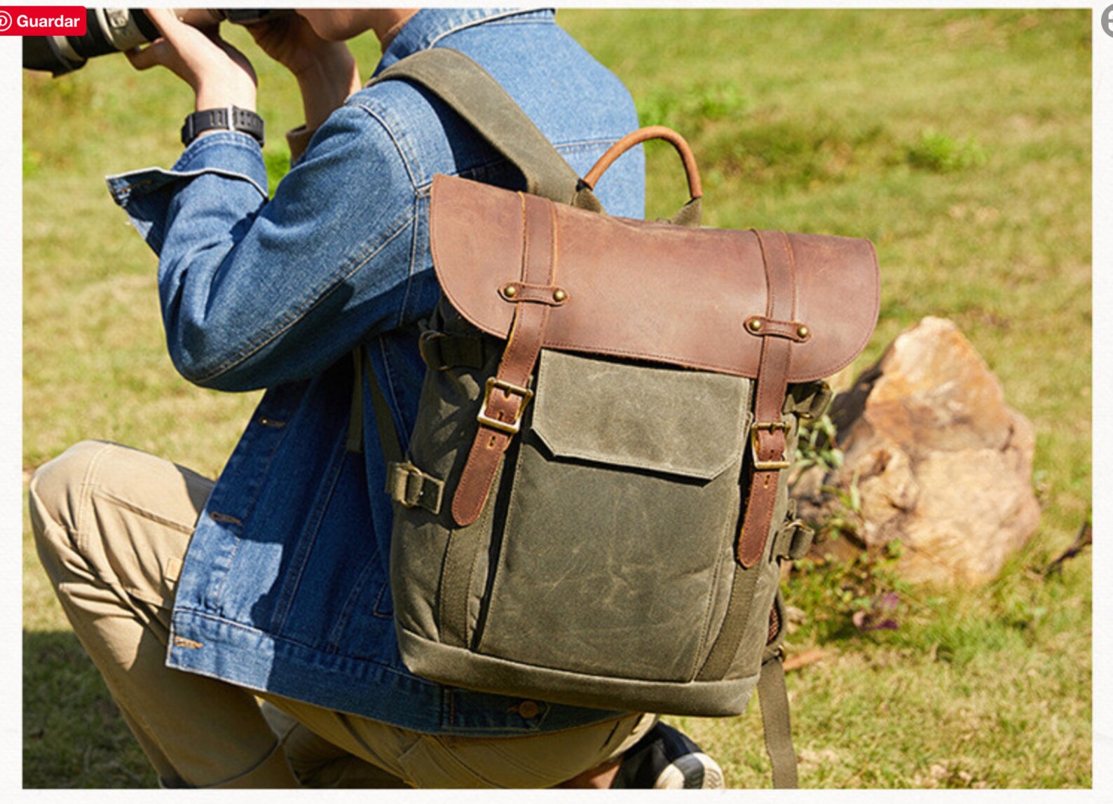 Leather Camera Backpack Camera Bag Minimalist Backpack Etsy