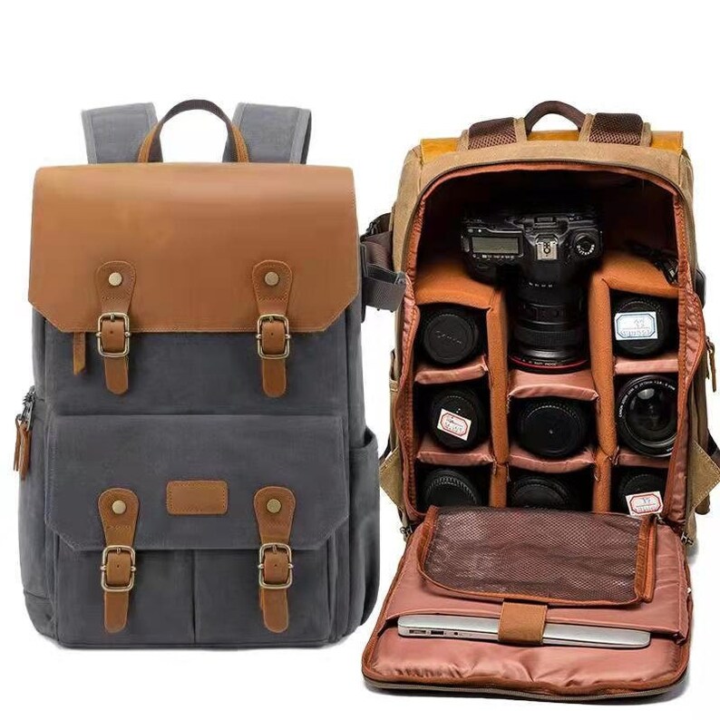 Waterproof Camera Backpack Camera Bag Professional DSLR Etsy