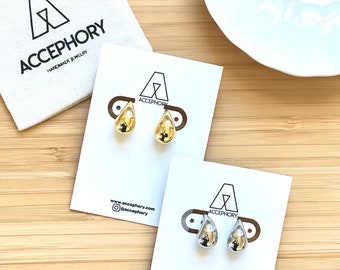 Drop earring, gold plated earring, silver drop earring, dupe earring