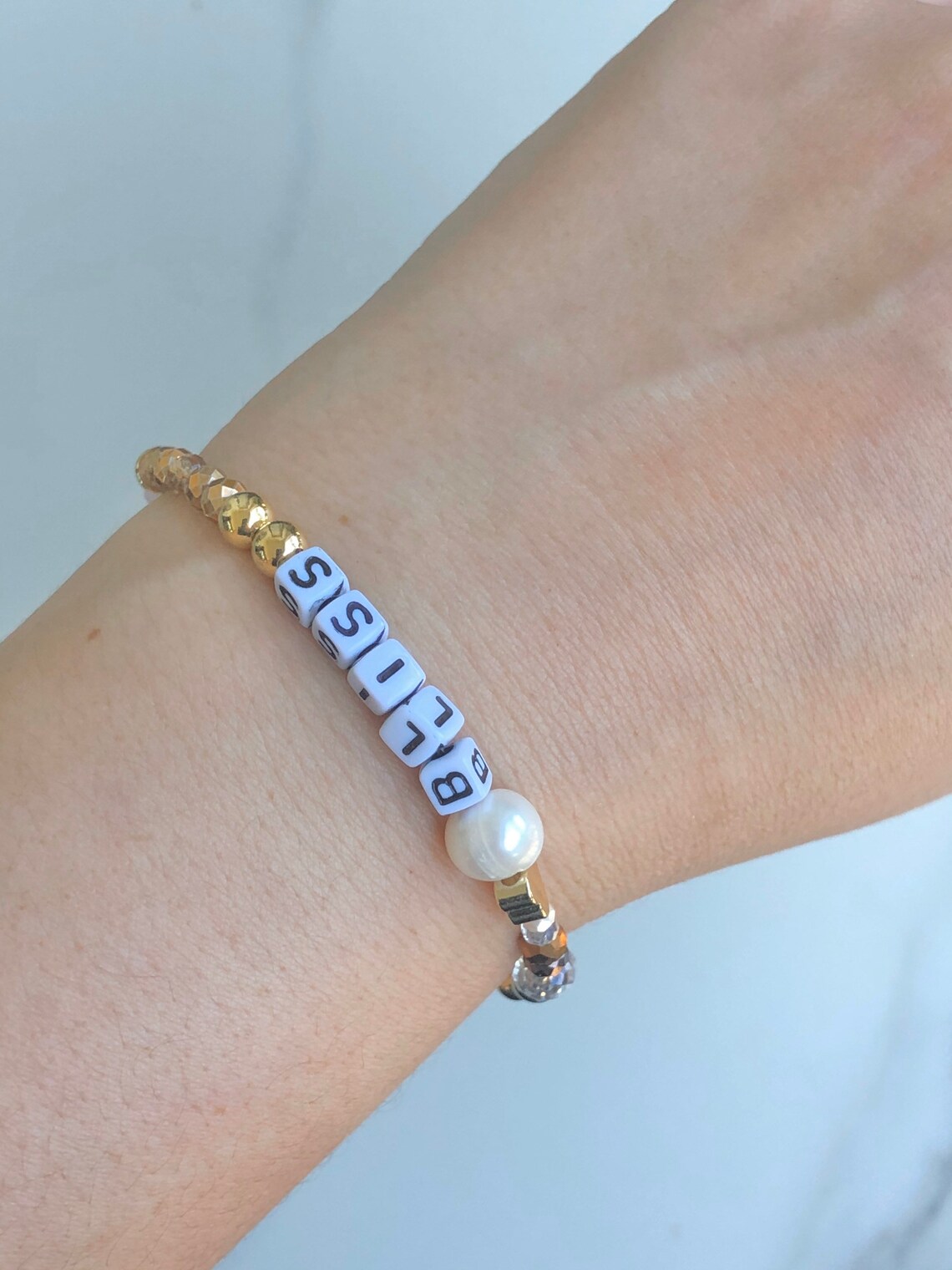 Colorful beaded bracelets personalized sayings cool Etsy