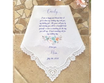 Flower Girl Wedding Gift from Bride & Groom, Flower Girl Handkerchief, Flower Girl Gift, Custom Printed, Flower Girl Thank You Gifts
