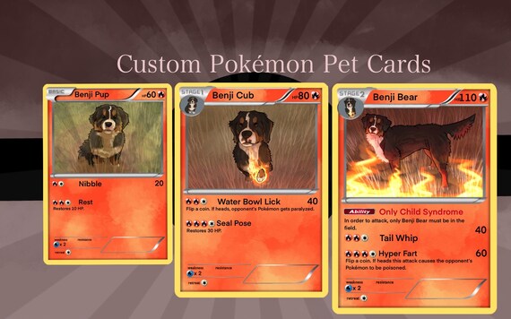 Custom Your as a Pet Pokémon Card Set Evolutions 