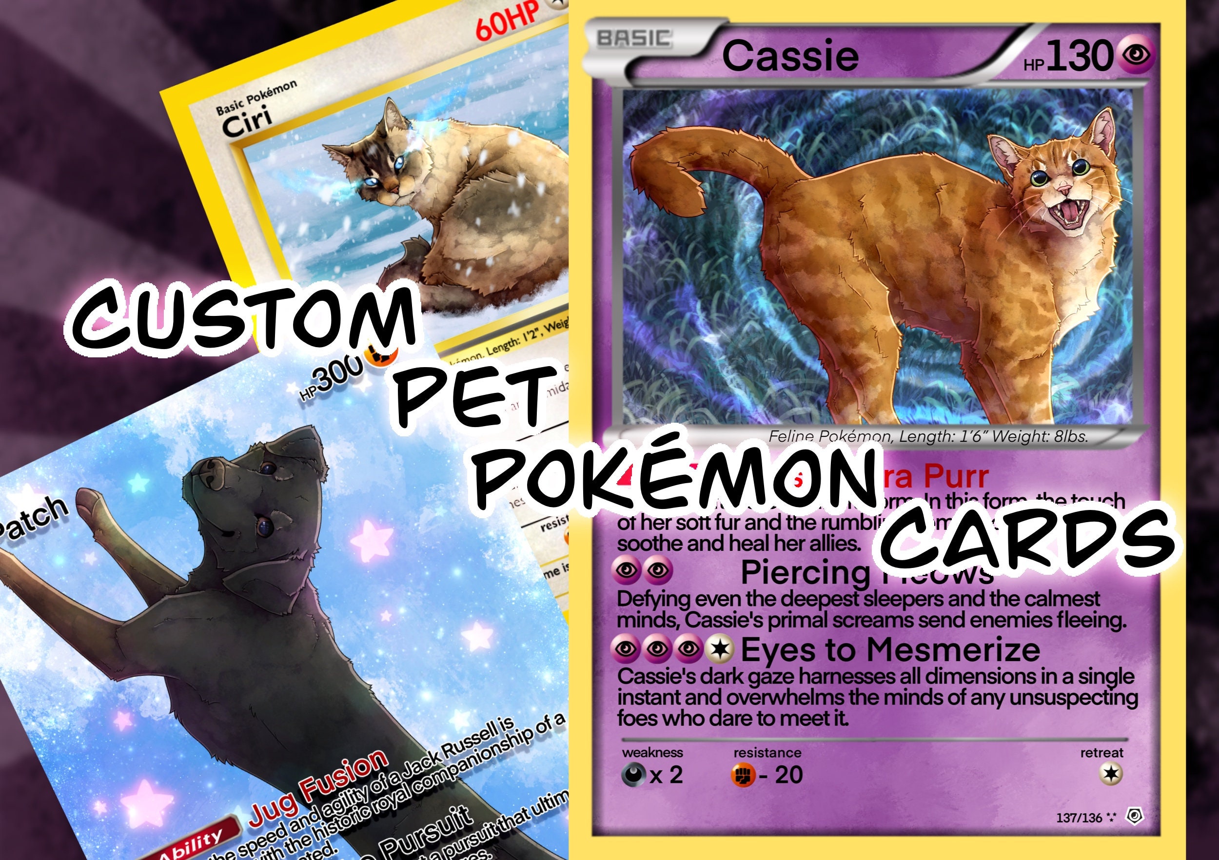 Custom Your as a Pet Pokémon Card Set Evolutions 