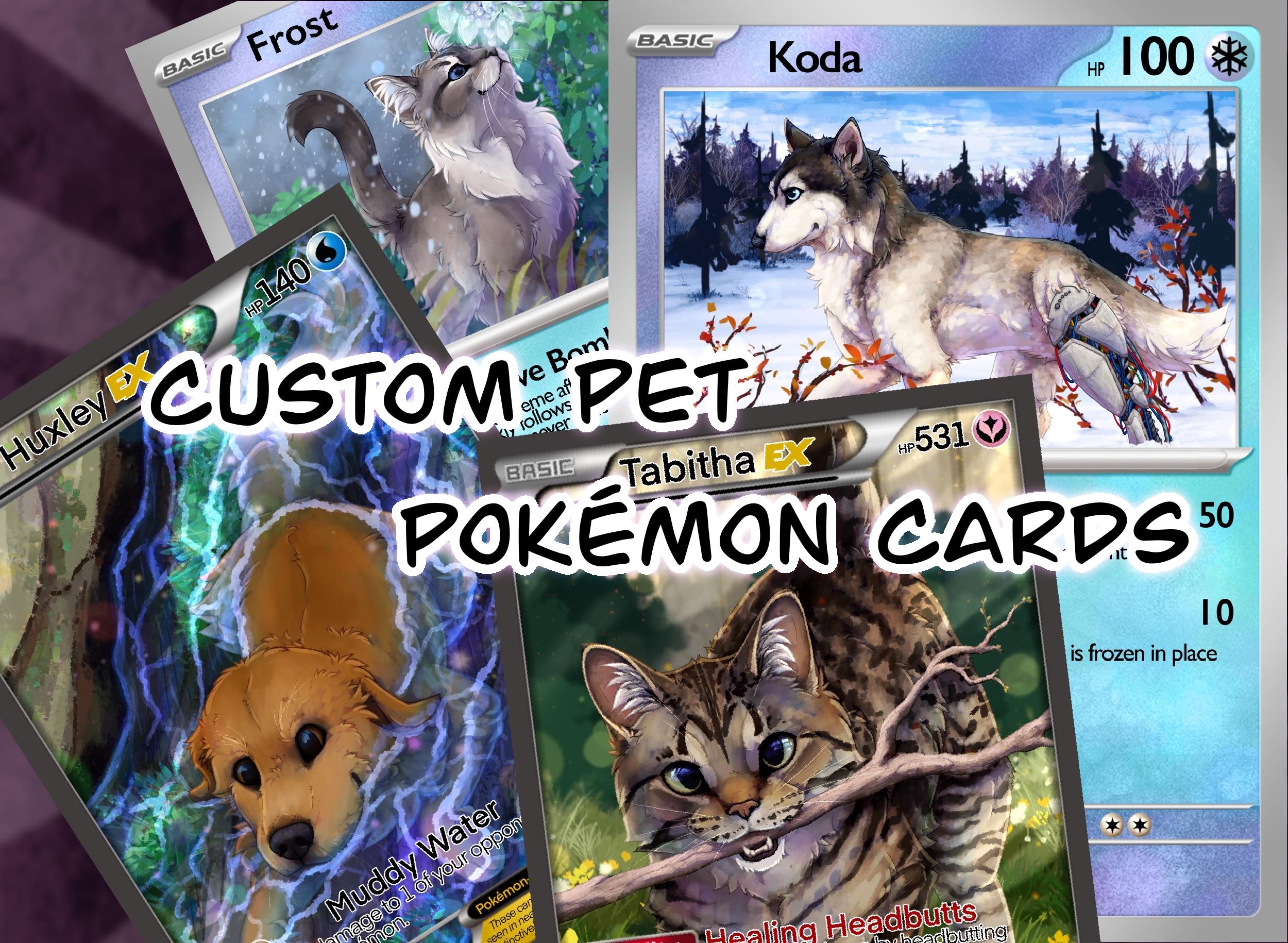 Custom Dog Pokemone Card - Etsy